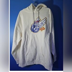THE HUNDREDS Adam Bomb Men’s White Hoodie in Size XL BNWT